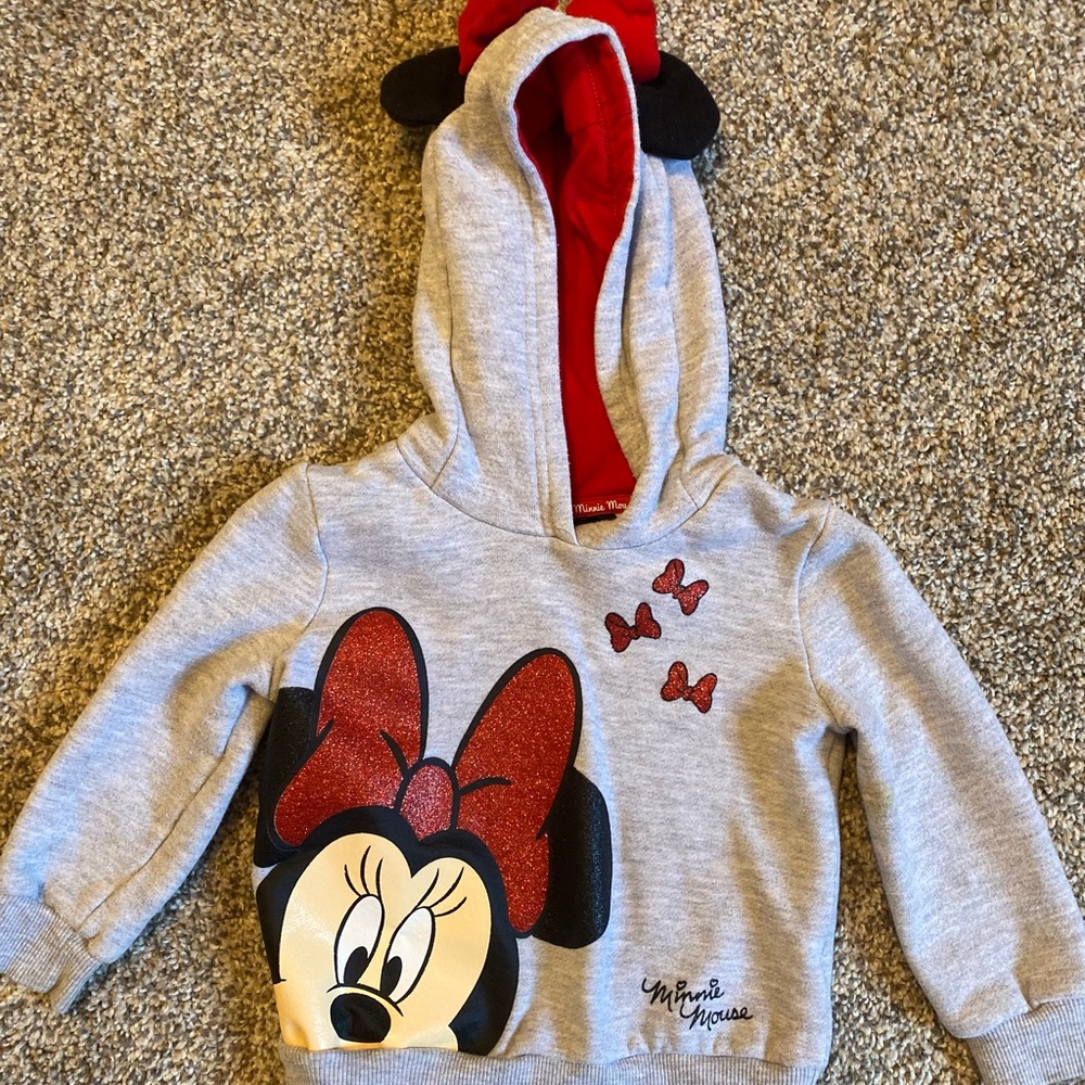 Minnie Mouse Hooded Sweatshirt 1.5 - 2 years